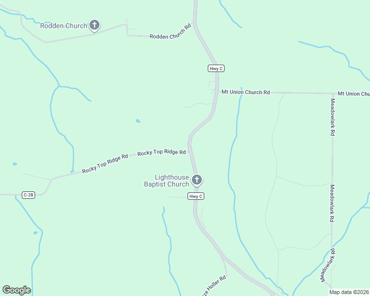 map of restaurants, bars, coffee shops, grocery stores, and more near 1057-1085 Highway C in Brumley