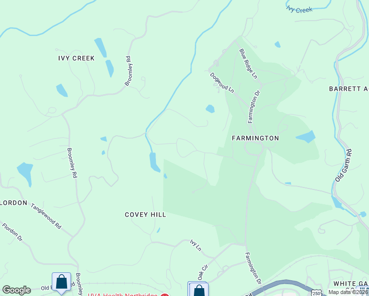 map of restaurants, bars, coffee shops, grocery stores, and more near 1310 Sunset Circle in Charlottesville