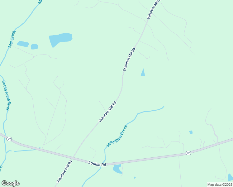 map of restaurants, bars, coffee shops, grocery stores, and more near 2485 Valentine Mill Road in Gordonsville