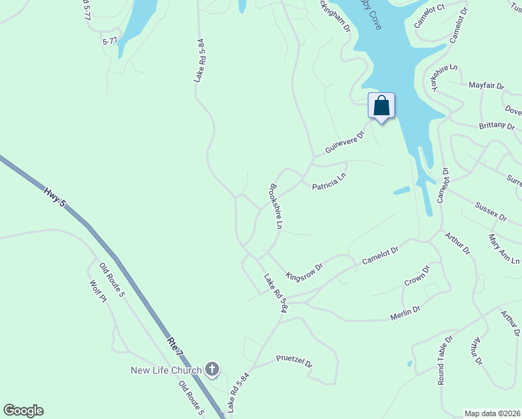 map of restaurants, bars, coffee shops, grocery stores, and more near 77 Buckingham Drive in Camdenton