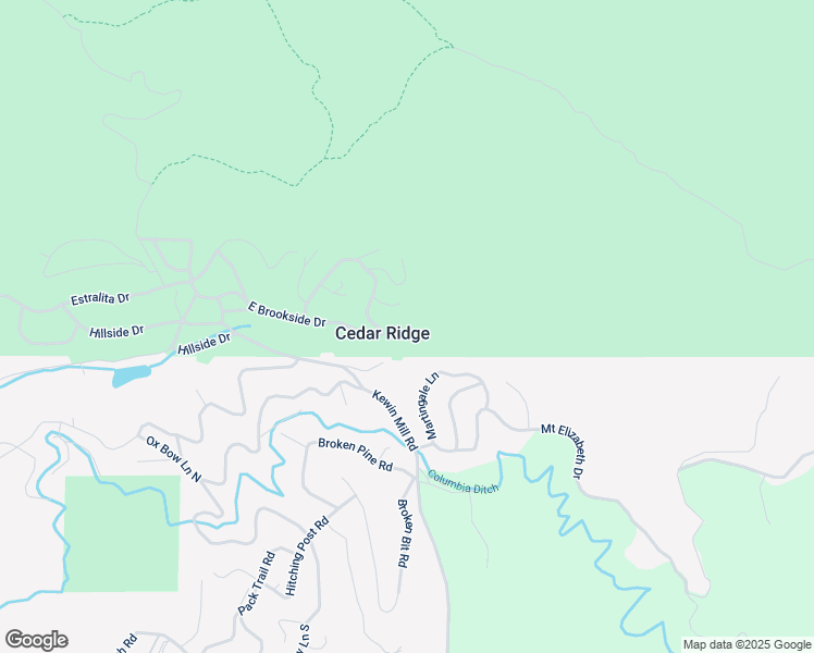 map of restaurants, bars, coffee shops, grocery stores, and more near 17114 East Brookside Drive in Sonora
