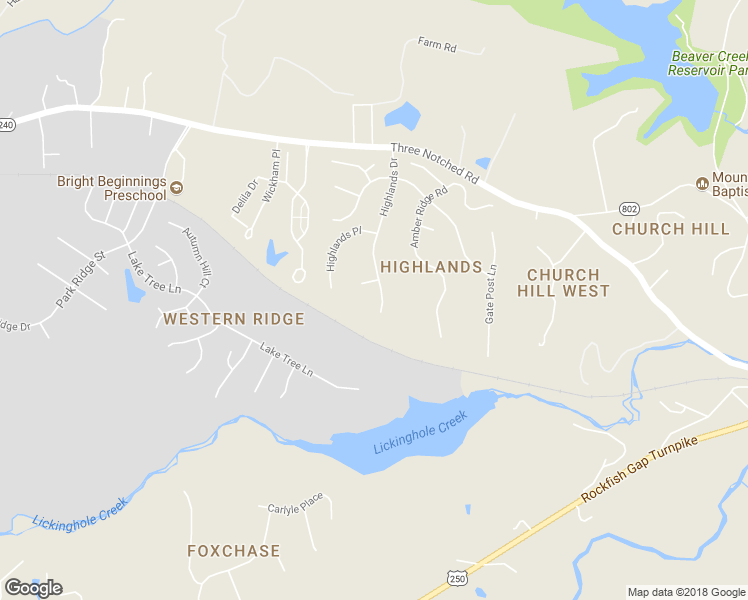 map of restaurants, bars, coffee shops, grocery stores, and more near 1026 Highlands Drive in Charlottesville