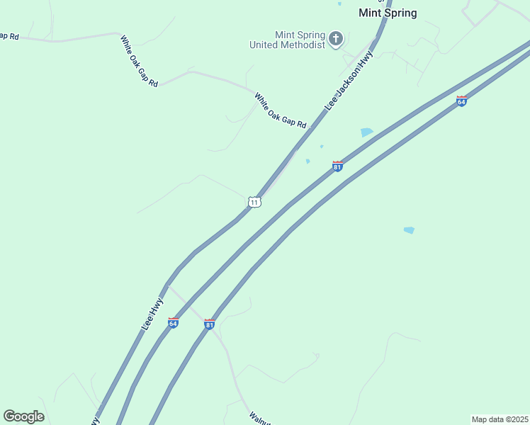 map of restaurants, bars, coffee shops, grocery stores, and more near 96 Avenue of Trees in Staunton