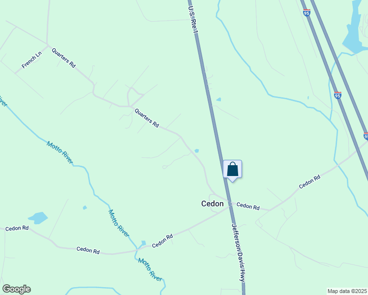 map of restaurants, bars, coffee shops, grocery stores, and more near 7178 Quarters Road in Woodford