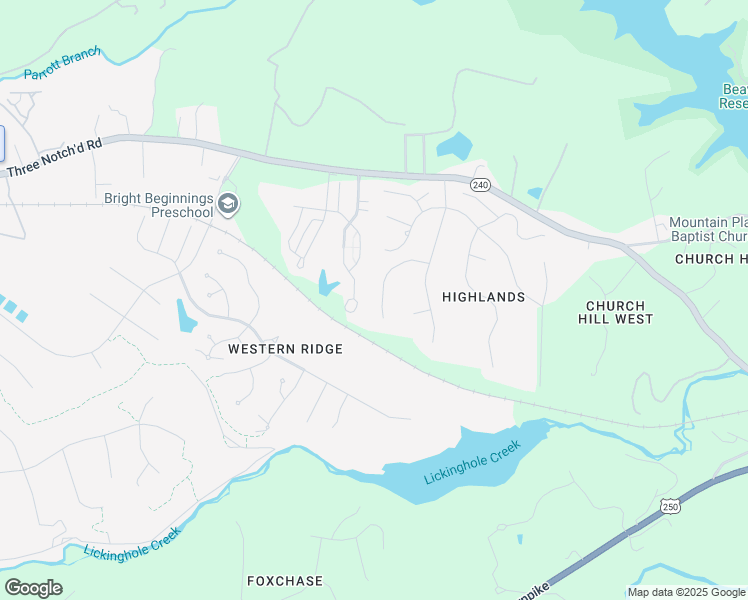 map of restaurants, bars, coffee shops, grocery stores, and more near 4874 Highlands Place in Charlottesville