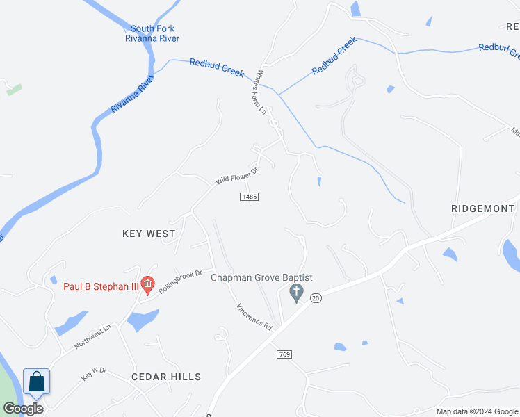 map of restaurants, bars, coffee shops, grocery stores, and more near 7 Randolph Ct in Charlottesville