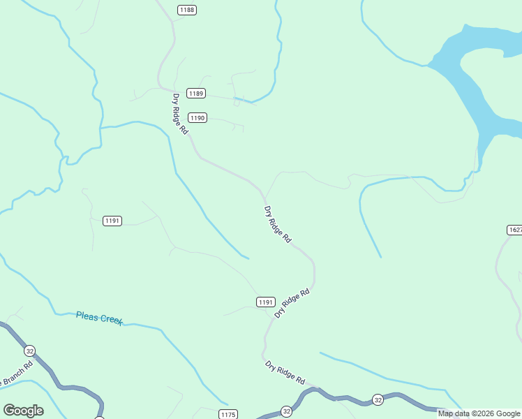 map of restaurants, bars, coffee shops, grocery stores, and more near Dry Ridge Road in Adams