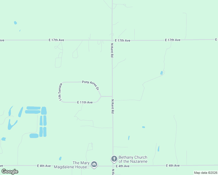 map of restaurants, bars, coffee shops, grocery stores, and more near 1213 North Kent Road in Hutchinson