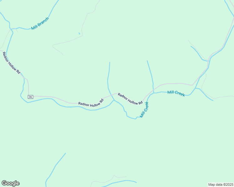 map of restaurants, bars, coffee shops, grocery stores, and more near Radnor Hollow Road in Glenhayes