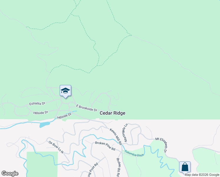 map of restaurants, bars, coffee shops, grocery stores, and more near 24514 Quarter Horse Drive in Sonora