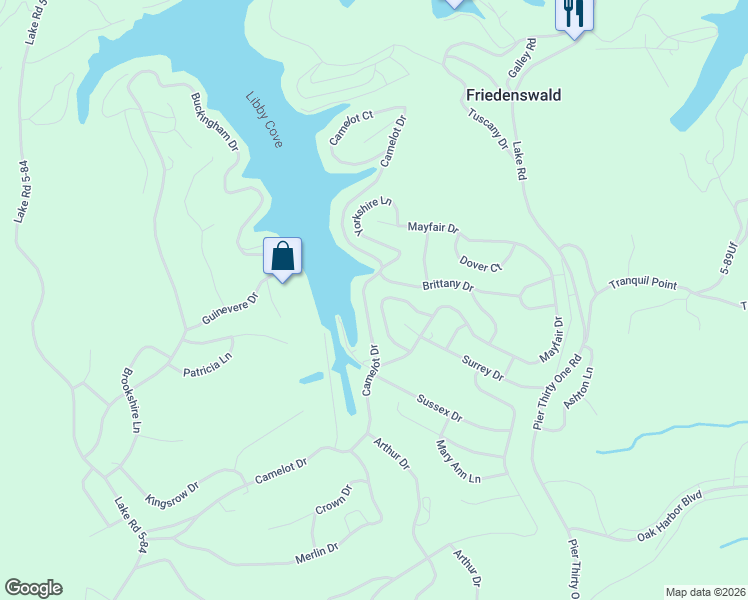 map of restaurants, bars, coffee shops, grocery stores, and more near 76 Berkshire Circle in Camdenton