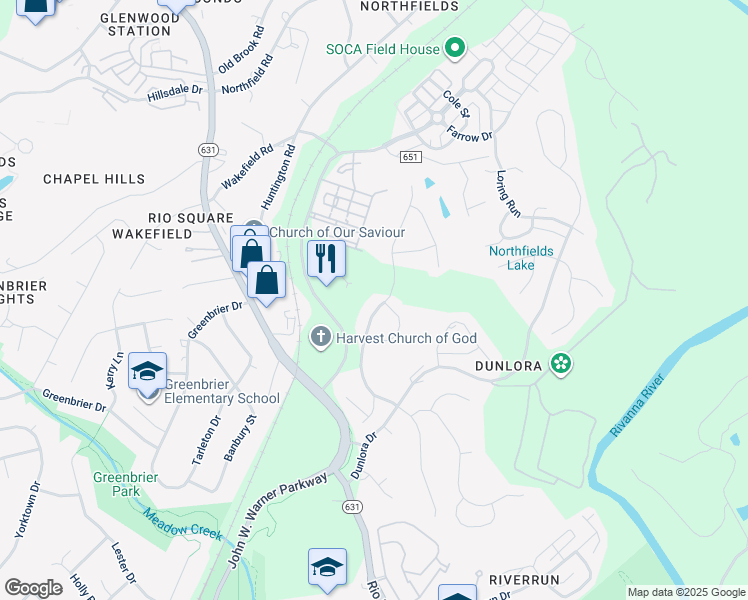 map of restaurants, bars, coffee shops, grocery stores, and more near 2135 Shepherds Ridge Road in Charlottesville