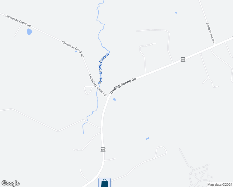 map of restaurants, bars, coffee shops, grocery stores, and more near 1594 Tinkling Spring Road in Staunton