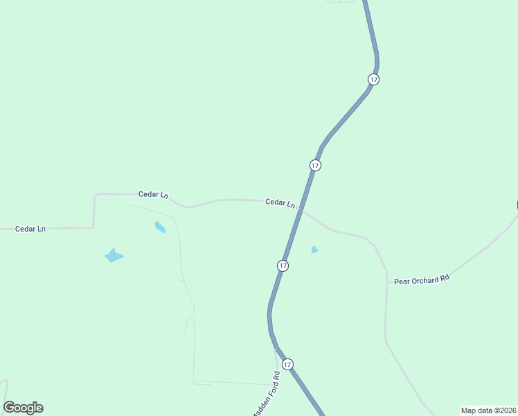 map of restaurants, bars, coffee shops, grocery stores, and more near 156-208 Cedar Lane in Iberia