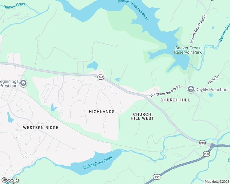 map of restaurants, bars, coffee shops, grocery stores, and more near 4708 Three Notched Road in Charlottesville
