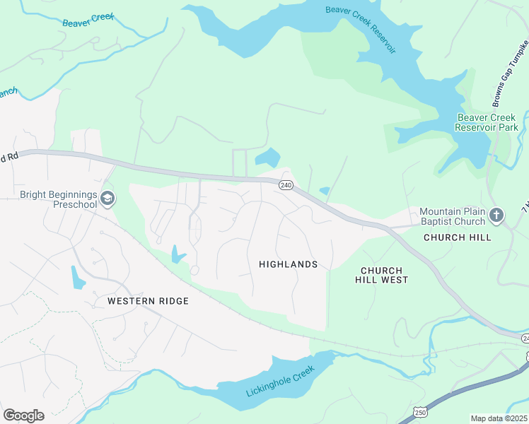 map of restaurants, bars, coffee shops, grocery stores, and more near 1145 Highlands Drive in Charlottesville