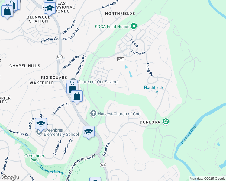 map of restaurants, bars, coffee shops, grocery stores, and more near 2189 Shepherds Ridge Road in Charlottesville