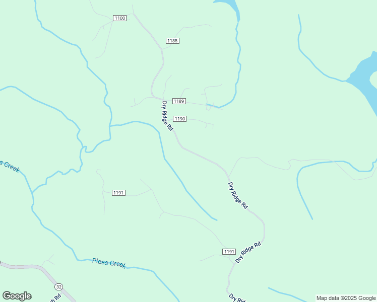 map of restaurants, bars, coffee shops, grocery stores, and more near Dry Ridge Road in Adams