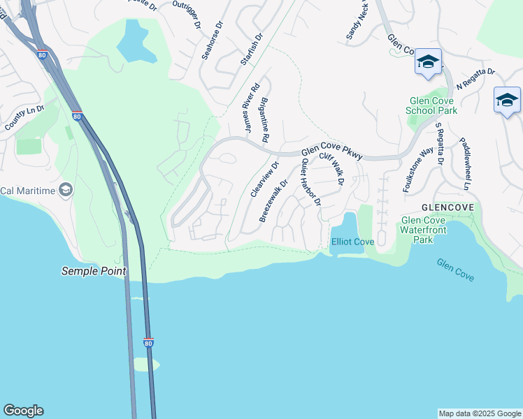 map of restaurants, bars, coffee shops, grocery stores, and more near 249 Breezewalk Drive in Vallejo