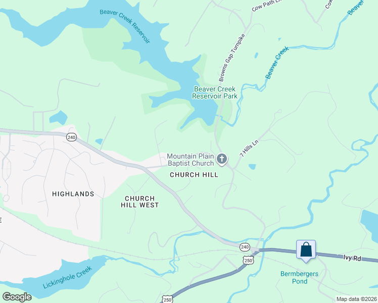 map of restaurants, bars, coffee shops, grocery stores, and more near 4358 3 Notch'd Road in Charlottesville