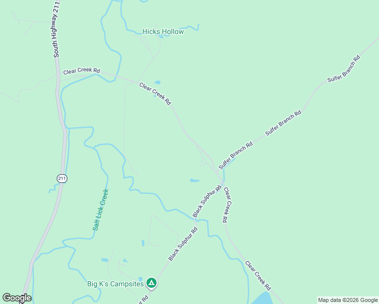 map of restaurants, bars, coffee shops, grocery stores, and more near 743 Clear Creek Road in Salt Lick