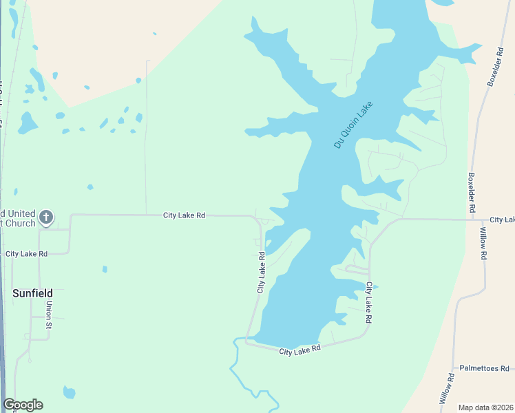 map of restaurants, bars, coffee shops, grocery stores, and more near 8185-8475 City Lake Road in Du Quoin