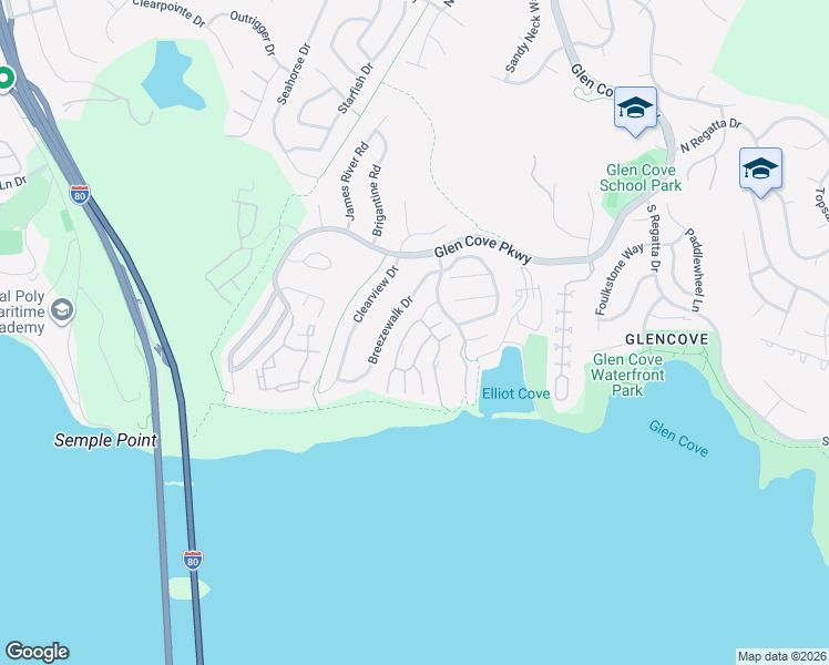 map of restaurants, bars, coffee shops, grocery stores, and more near 431 Stinson Street in Vallejo