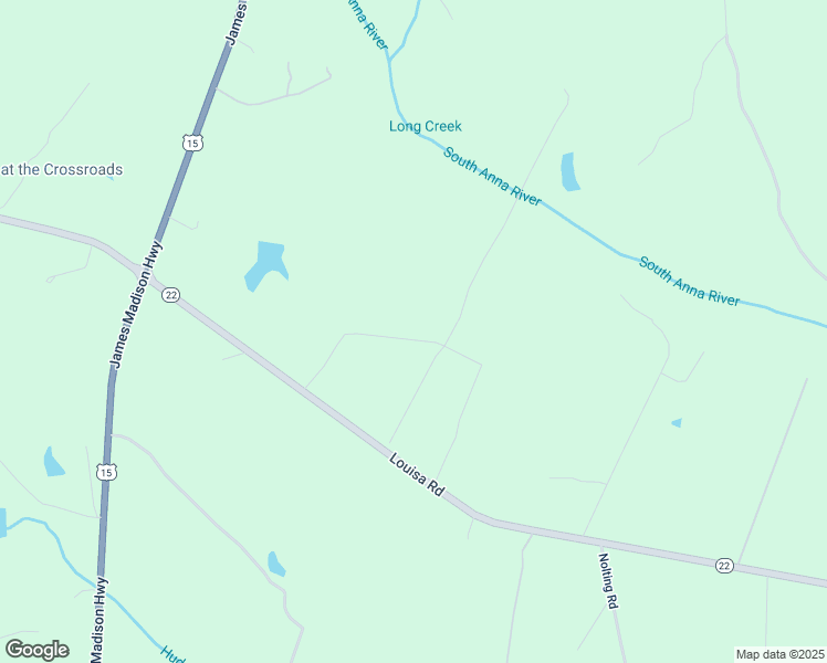map of restaurants, bars, coffee shops, grocery stores, and more near 11461 Louisa Road in Gordonsville