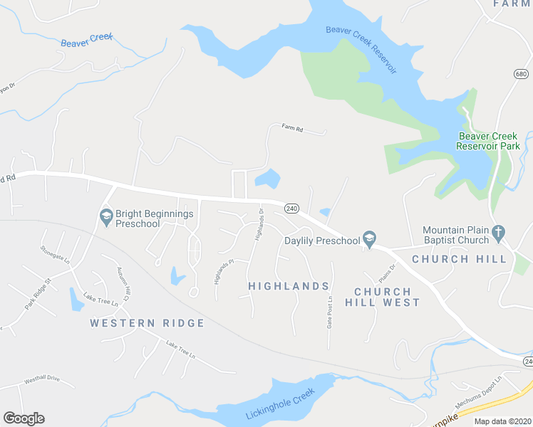 map of restaurants, bars, coffee shops, grocery stores, and more near 3115 Morewood Lane in Charlottesville