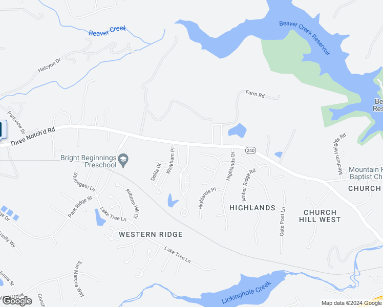 map of restaurants, bars, coffee shops, grocery stores, and more near 1421 Wickham Pond Drive in Charlottesville