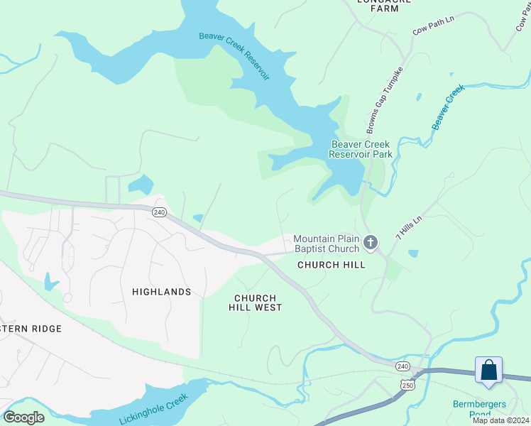 map of restaurants, bars, coffee shops, grocery stores, and more near 1010 Mechum Heights Road in Charlottesville