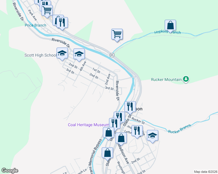 map of restaurants, bars, coffee shops, grocery stores, and more near 201-221 2nd Avenue in Madison