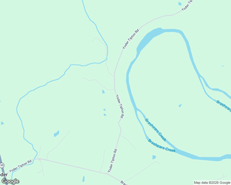 map of restaurants, bars, coffee shops, grocery stores, and more near 1270 Yoder Tipton Road in Taylorsville