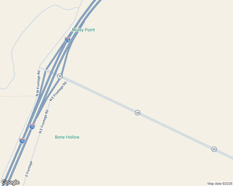 map of restaurants, bars, coffee shops, grocery stores, and more near Utah 20 in Paragonah