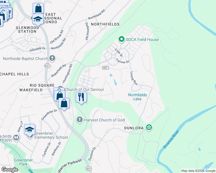 map of restaurants, bars, coffee shops, grocery stores, and more near 1276 Townbrook Crossing in Charlottesville