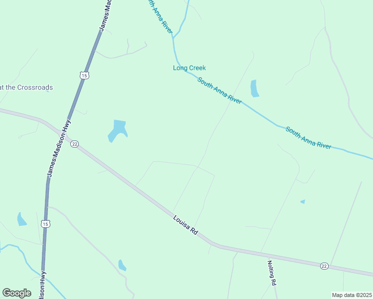map of restaurants, bars, coffee shops, grocery stores, and more near 11461 Louisa Road in Gordonsville