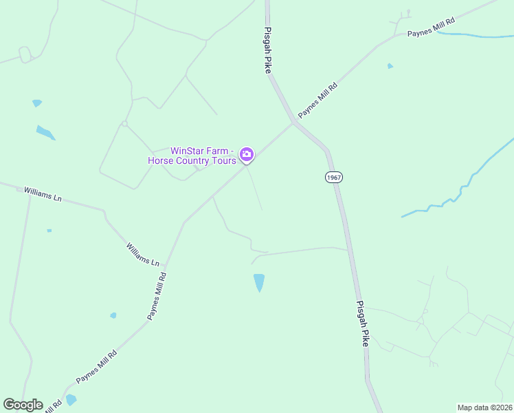 map of restaurants, bars, coffee shops, grocery stores, and more near 2676-2894 Paynes Mill Road in Versailles