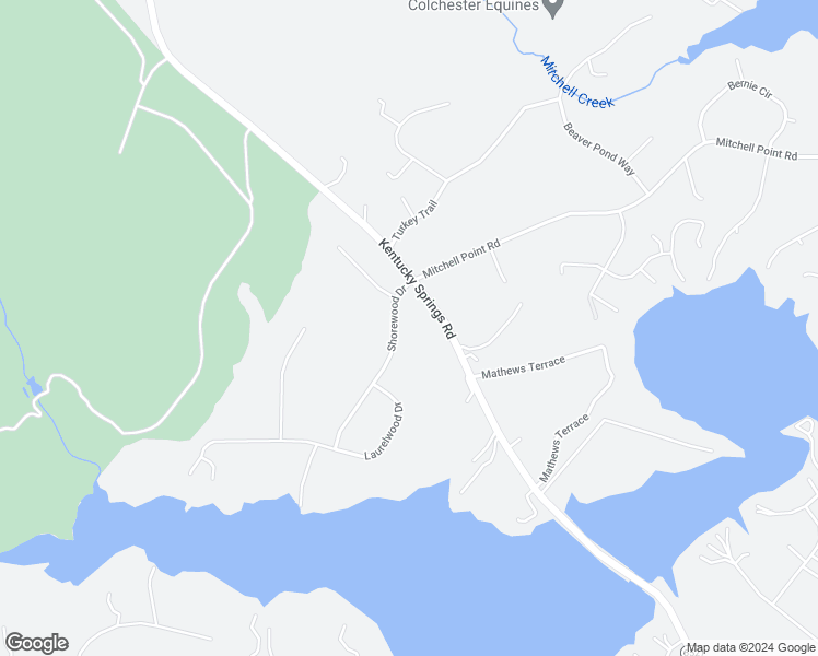 map of restaurants, bars, coffee shops, grocery stores, and more near 123 Shorewood Drive in Mineral