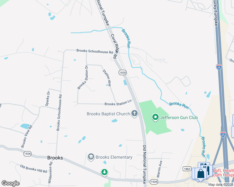 map of restaurants, bars, coffee shops, grocery stores, and more near 232 Station Way in Brooks