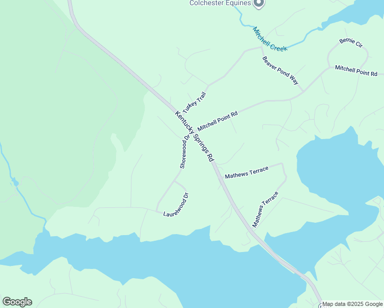 map of restaurants, bars, coffee shops, grocery stores, and more near 123 Shorewood Drive in Mineral