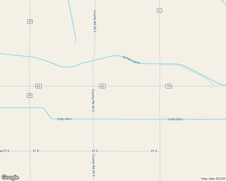 map of restaurants, bars, coffee shops, grocery stores, and more near 30400 County Road GG in Holly