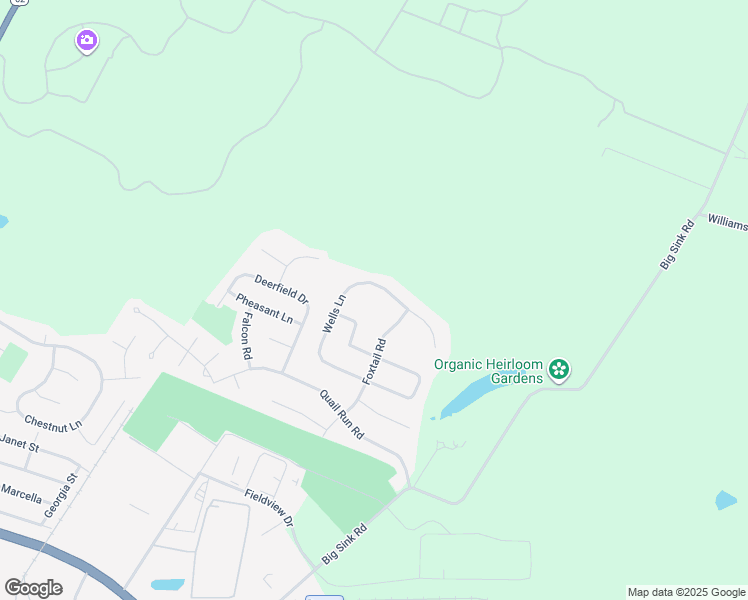 map of restaurants, bars, coffee shops, grocery stores, and more near 455 Wells Lane in Versailles