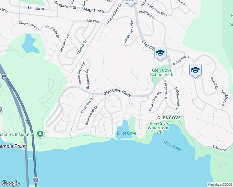 map of restaurants, bars, coffee shops, grocery stores, and more near 239 Cliff Walk Drive in Vallejo