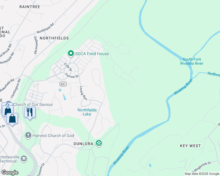 map of restaurants, bars, coffee shops, grocery stores, and more near 1277 Dunlora Drive in Charlottesville
