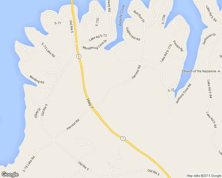 map of restaurants, bars, coffee shops, grocery stores, and more near Harvest Road in Camdenton