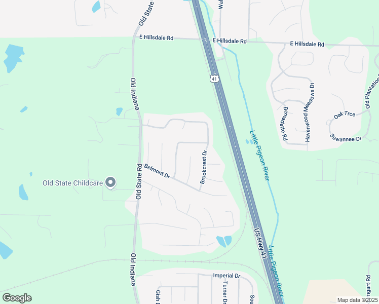 map of restaurants, bars, coffee shops, grocery stores, and more near 10130 Brookline Drive in Evansville