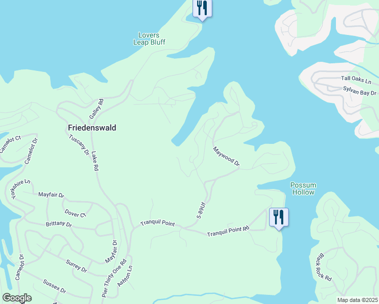 map of restaurants, bars, coffee shops, grocery stores, and more near 5-89Uf in Camdenton