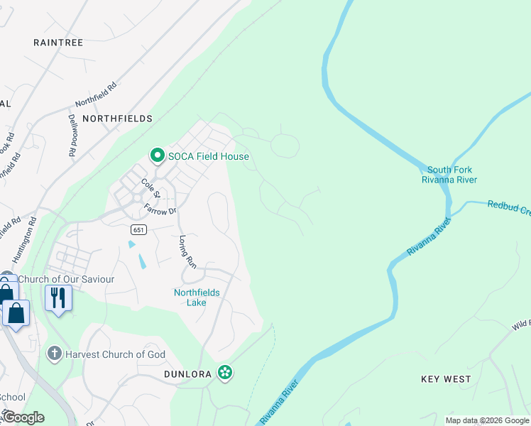 map of restaurants, bars, coffee shops, grocery stores, and more near 1358 Dunlora Farm Road in Charlottesville