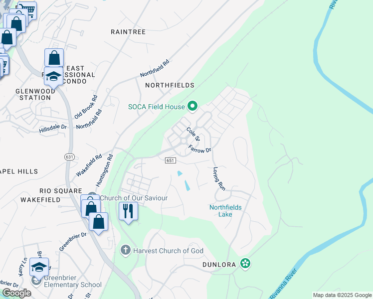 map of restaurants, bars, coffee shops, grocery stores, and more near 518 Tyree Lane in Charlottesville
