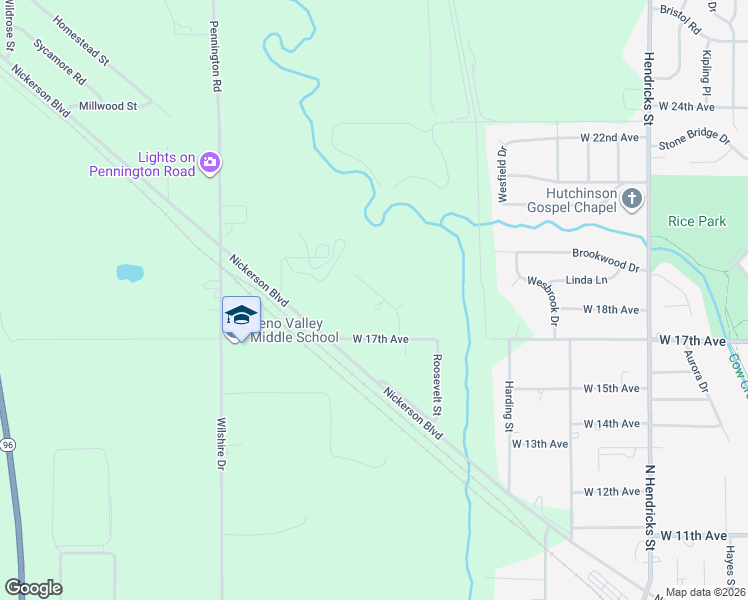 map of restaurants, bars, coffee shops, grocery stores, and more near 1807 Tracy Lane Terrace in Hutchinson
